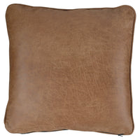 20 x 20 Leatherette Accent Pillow, Set of 4, Brown