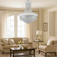 Crystal Ceiling Lamp with Chandelier Design Body, Clear - BM240871