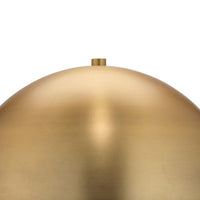 Table Lamp with Metal Umbrella Shade and Cylindrical Body, Brass  - BM241099