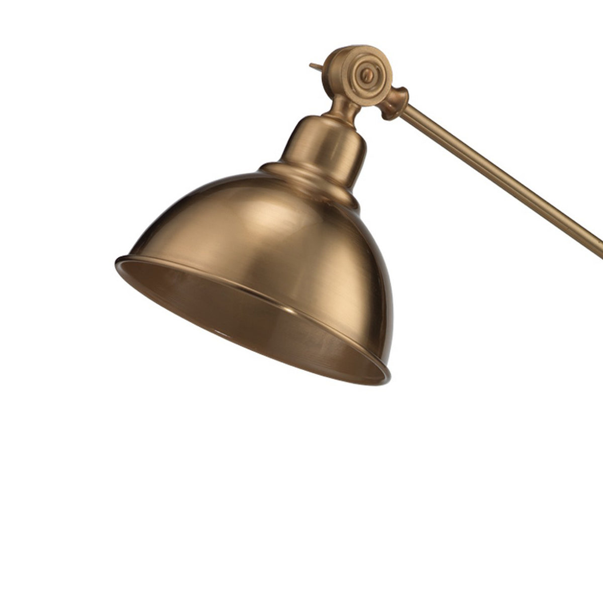 Table Lamp with Adjustable Tubular Metal Frame, Brass  - BM241118