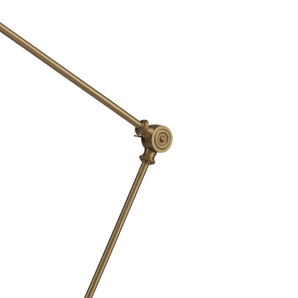 Table Lamp with Adjustable Tubular Metal Frame, Brass  - BM241118