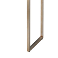 Console Table with Two Drawers and Metal Base, White  - BM241137