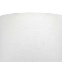 Table Lamp with Drum Shade and Seagrass Base, White and Brown  - BM241168