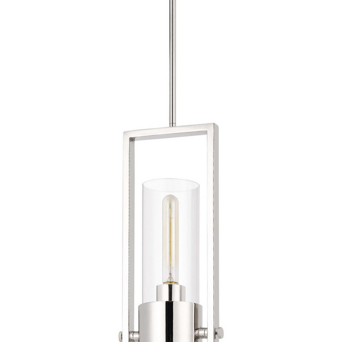 Pendant with Cylindrical Rotatable Glass Shade, Chrome  - BM241872