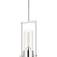 Pendant with Cylindrical Rotatable Glass Shade, Chrome  - BM241872