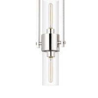 Pendant with Cylindrical Rotatable Glass Shade, Chrome  - BM241872