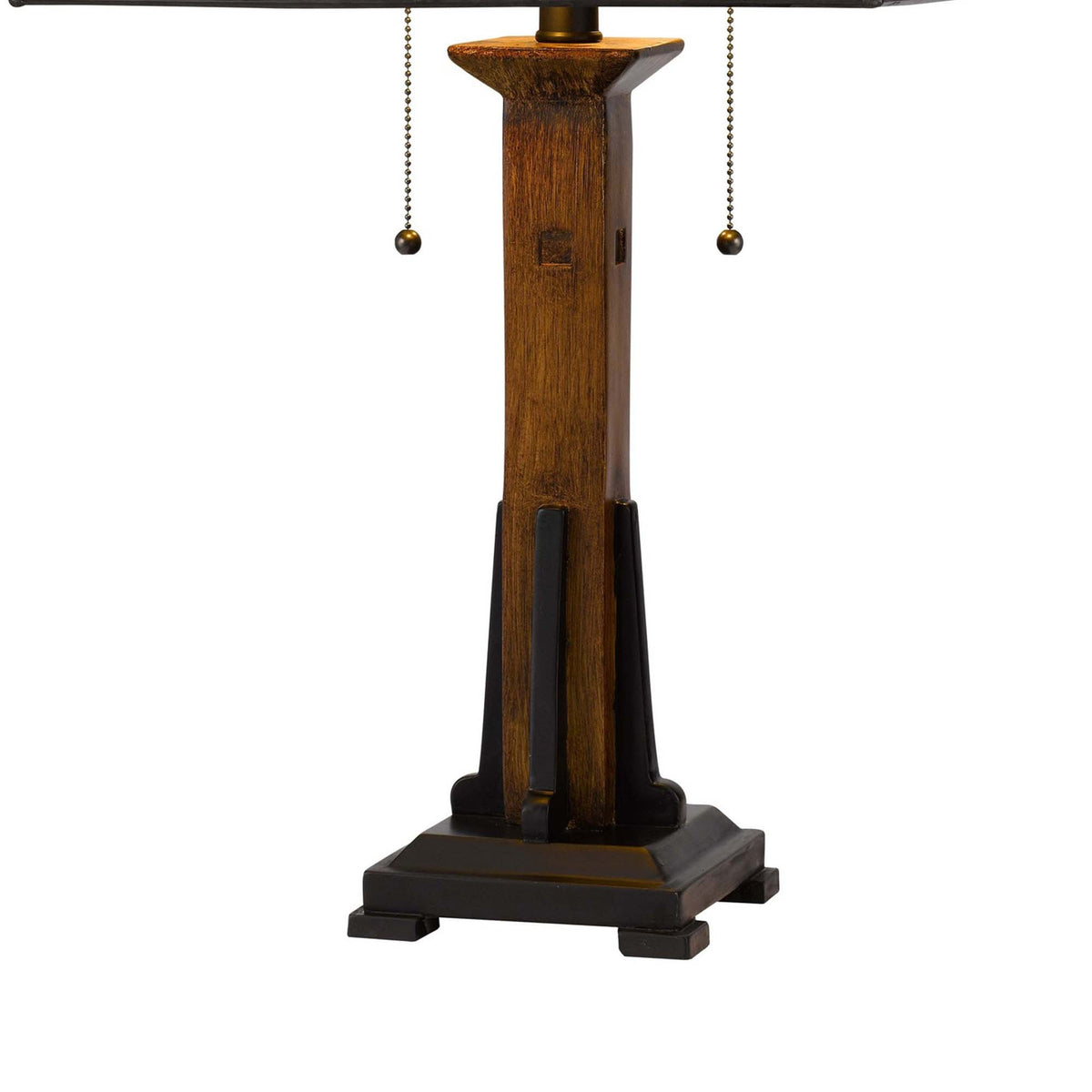 Table Lamp with Tiffany Shade and Floral Accent, Multicolor  - BM241897