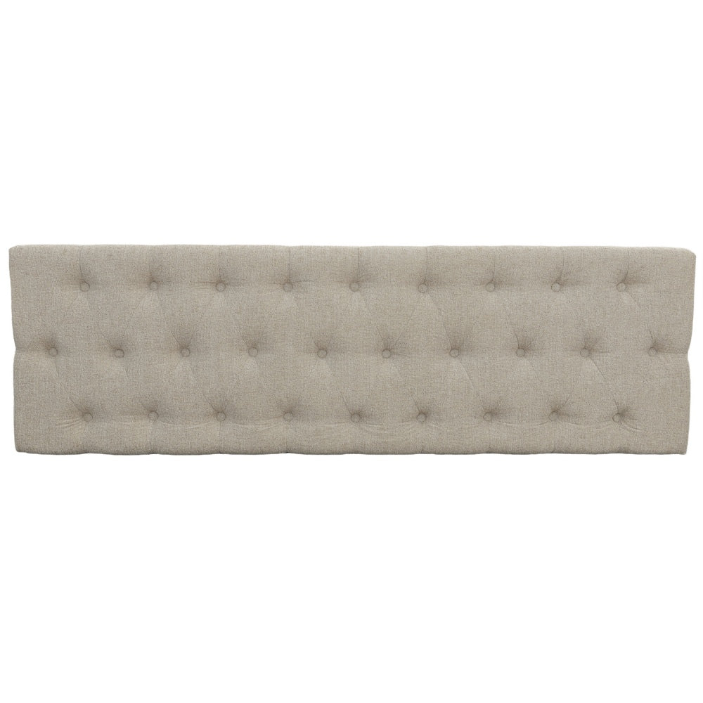 Bench with Button Tufting and Pull Out Storage, Beige - BM241906