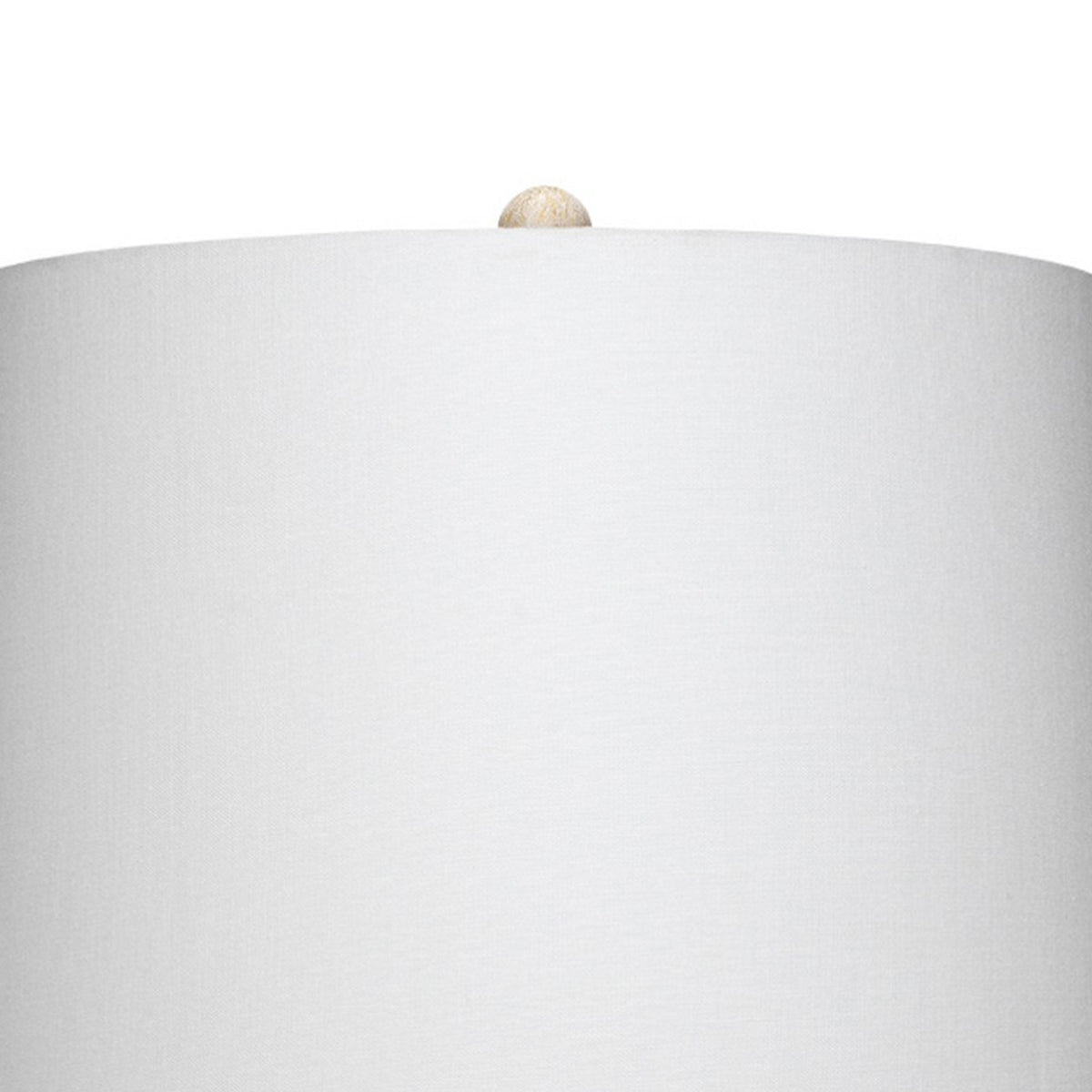 Resin Table Lamp with Geometric Cutouts, White and Gray  - BM242118