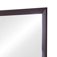 Mirror with Wooden Frame and Mounting Hardware, Espresso Brown  - BM242634