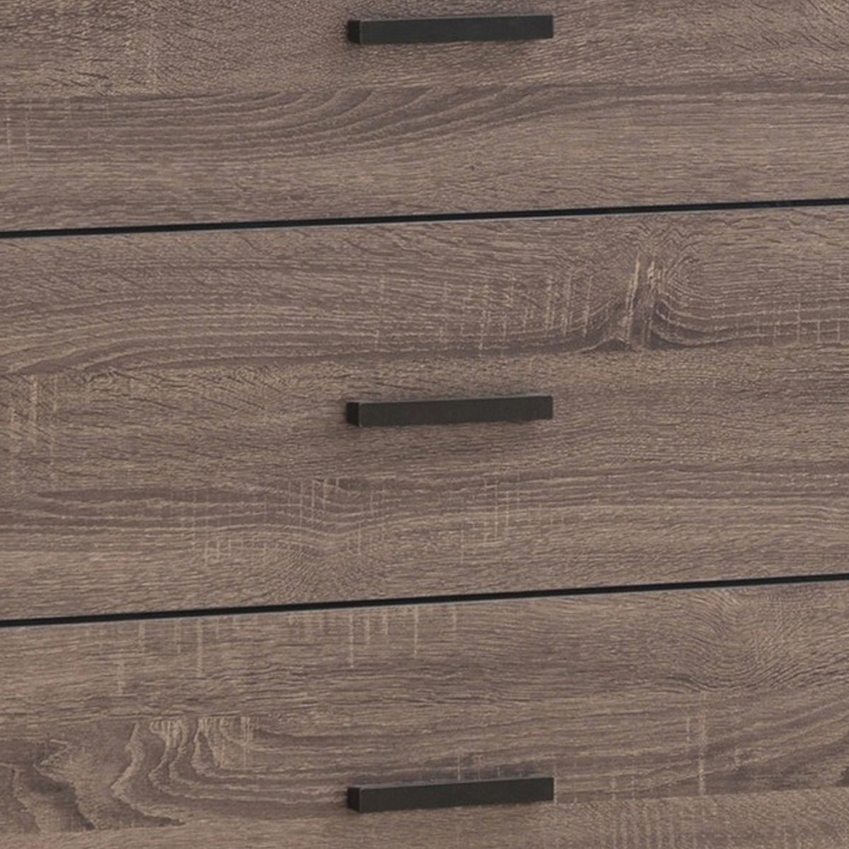 4 Drawer Chest with Metal Bar Pulls, Brown  - BM242649