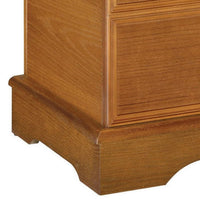 Chest with Molded Details and Lift Top Hidden Storage, Brown  - BM242722