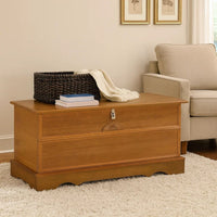 Chest with Molded Details and Lift Top Hidden Storage, Brown  - BM242722