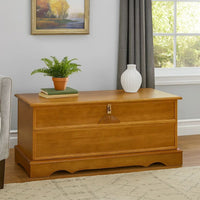 Chest with Molded Details and Lift Top Hidden Storage, Brown  - BM242722