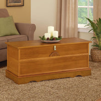 Chest with Molded Details and Lift Top Hidden Storage, Brown  - BM242722