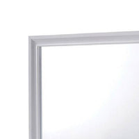 Wall Mirror with Molded Wooden Frame, White - BM245807