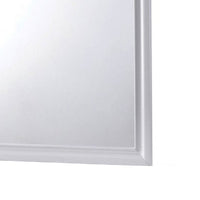 Wall Mirror with Molded Wooden Frame, White - BM245807