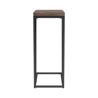 Accent Table with Chevron Pattern Top, Brown  - BM245917