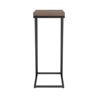 Accent Table with Chevron Pattern Top, Brown  - BM245917
