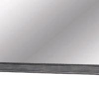 Mirror with Wooden Frame with Molded Trim, Gray - BM245932
