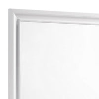 Wall Mirror with Rectangular Molded Wooden Frame, White  - BM246085