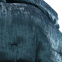 7 Piece King Comforter Set with Shimmering Appeal, Blue  - BM247029