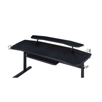 Gaming Table with USB Plugin and Headset Rack, Black - BM250240