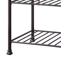 Kitchen Island with Artificial Marble Top and 2 Slatted Shelf, White - BM250299