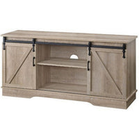 Versatile Rectangular Wooden TV Stand, Brown - BM250351