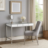 Rectangular Storage Writing Desk, White - BM250366