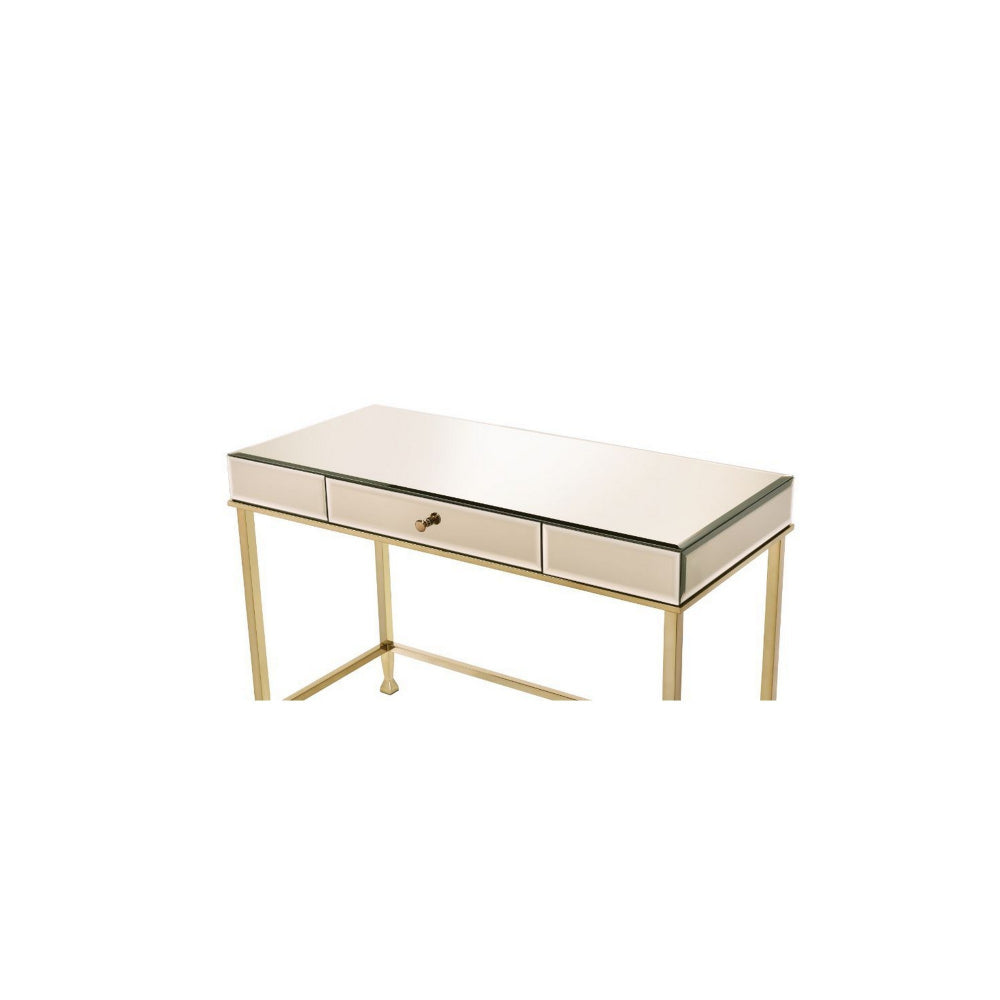 Rectangular Storage Writing Desk, Pink - BM250400