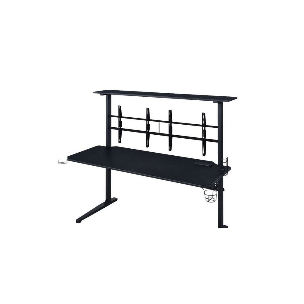 Gaming Table with USB-Port, Black - BM250412