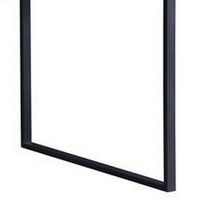 Dining Table with 3 Side Open Compartments and Metal Trim Inlay, Oak Gray - BM251154