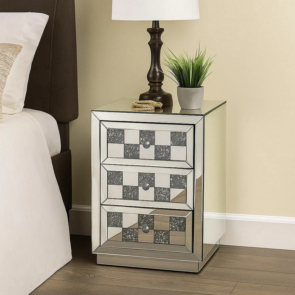 Accent Table with Self Closure and Safety Top Feature, White - BM251210