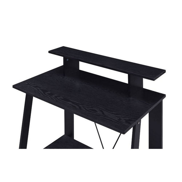 Writing Desk with V Shaped Frame, Black - BM251347