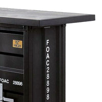 Bar Table With LED Lights, Black - BM252475