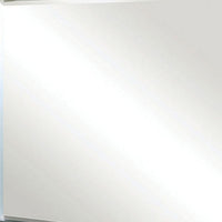 Mirror with LED and Mirrored Trim Accent, Silver - BM252477