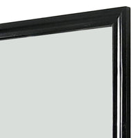 Mirror with Wooden Frame and Molded Detail, Black - BM252510