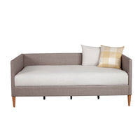 Daybed with Wooden Frame and Fabric Upholstery, Dark Gray - BM261847