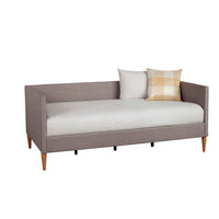 Daybed with Wooden Frame and Fabric Upholstery, Dark Gray - BM261847