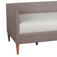 Daybed with Wooden Frame and Fabric Upholstery, Dark Gray - BM261847