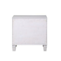 Nightstand with 2 Drawers and Diamond Handle, Gray - BM262113