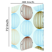 3 Panel Canvas Made Foldable Screen with Sphere Print, Multicolor - BM26518