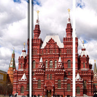 Russian Tower Print Foldable Canvas Screen with 3 Panels, Multicolor - BM26544