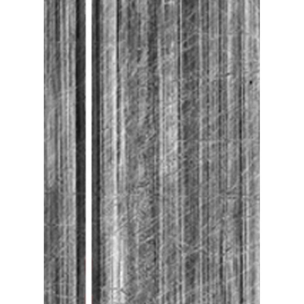 3 Panel Canvas Room Divider with Distressed Wood Print, Gray and Black - BM26571