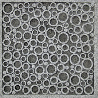 Transitional Sandstone Wall Decor with Bubble Pattern, Small, Gray - BM26615