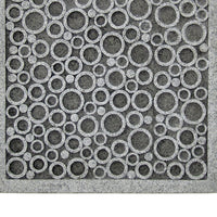 Transitional Sandstone Wall Decor with Bubble Pattern, Small, Gray - BM26615