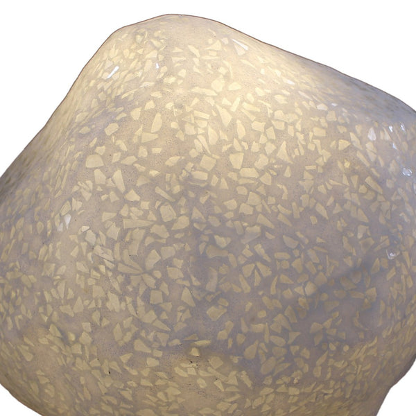 Sandstone Polished Ball with Glass Shrapnel, Small, Gold & Purple - BM26620