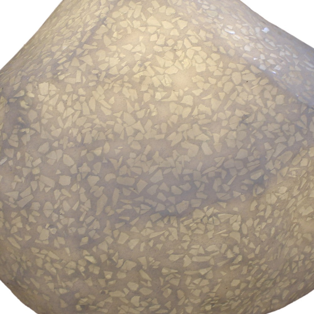 Sandstone Polished Ball with Glass Shrapnel, Large, Gold & Purple - BM26621
