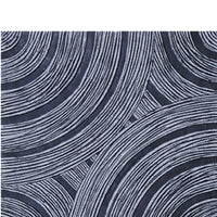 Square Sandstone Wall Decor with Lined Circular Design, Large, Gray - BM26632